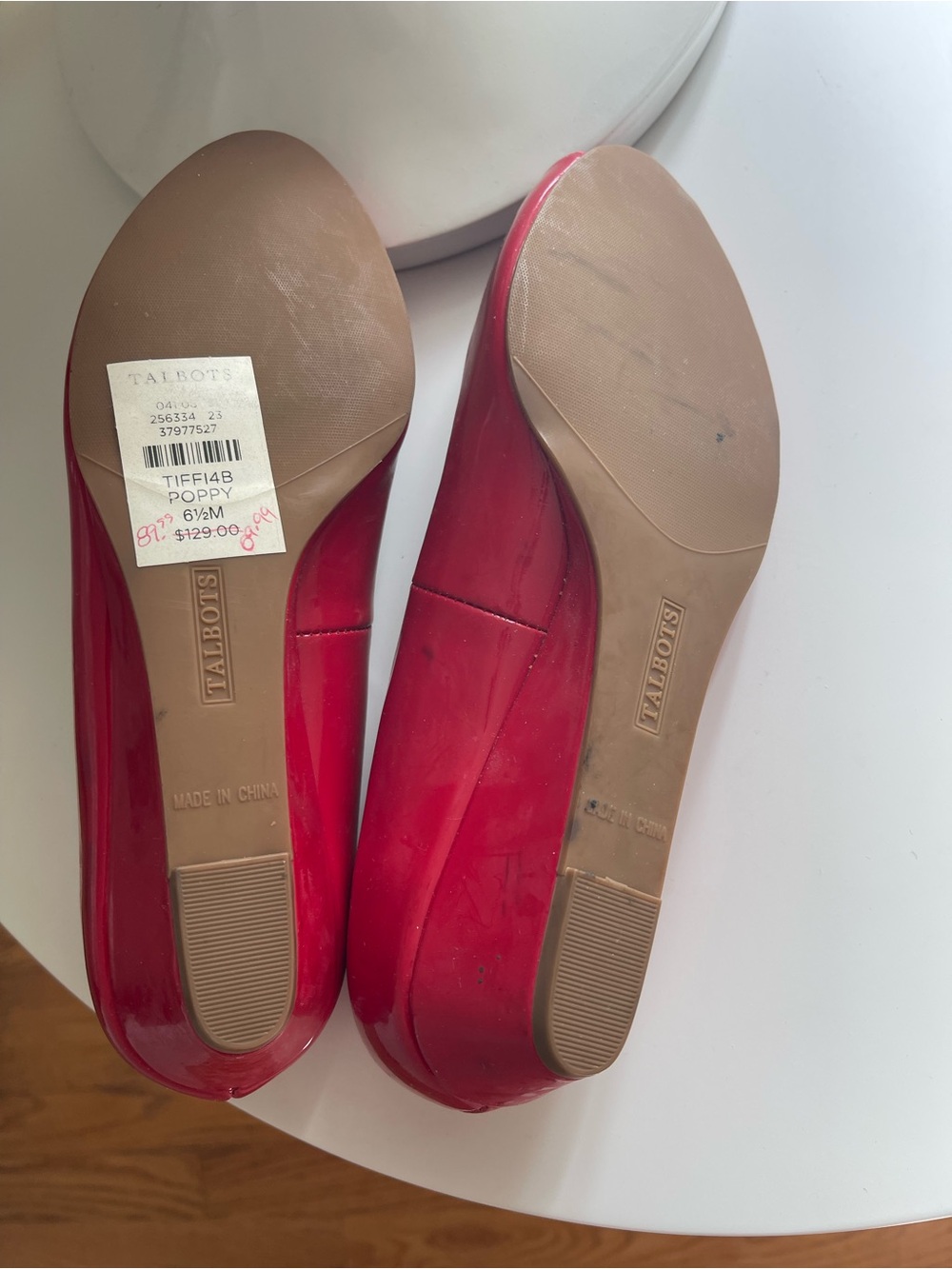 Talbots Red Open Toe - Picture 5 of 6